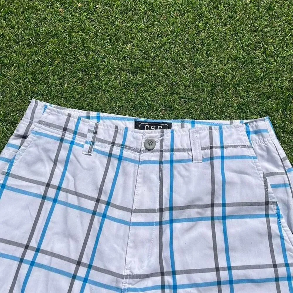 Unbranded Men's White and Blue Shorts